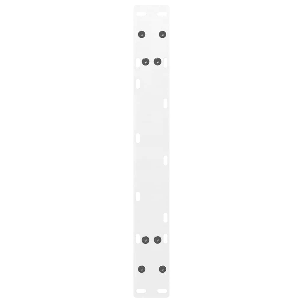 Kavos staliuko kojelės, 2 vnt., baltos, 60x(30 - 31) cm, plienas, A formos - Namų Idėja