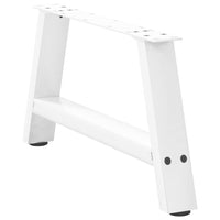 Kavos staliuko kojelės, 2 vnt., baltos, 60x(30 - 31) cm, plienas, A formos - Namų Idėja