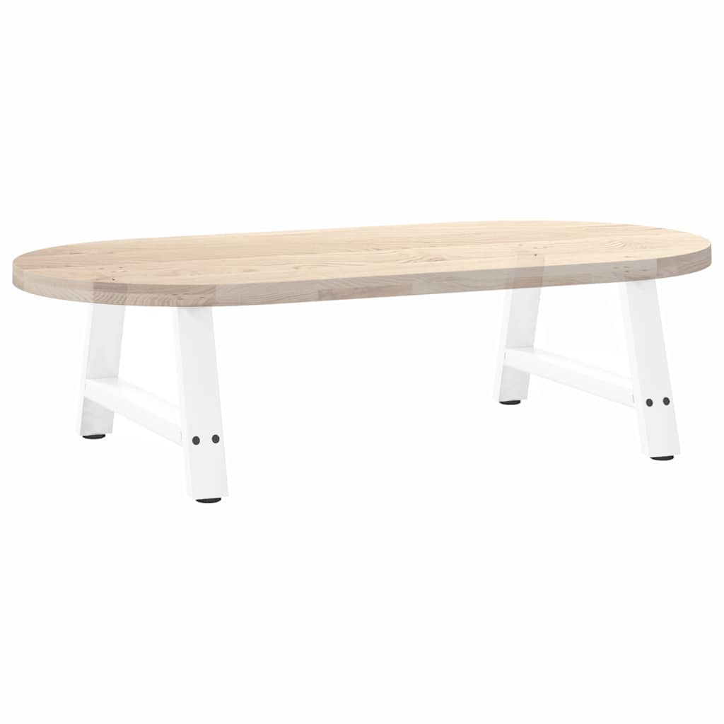 Kavos staliuko kojelės, 2 vnt., baltos, 60x(30 - 31) cm, plienas, A formos - Namų Idėja