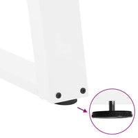 Kavos staliuko kojelės, 2 vnt., baltos, 60x(30 - 31) cm, plienas, U formos - Namų Idėja