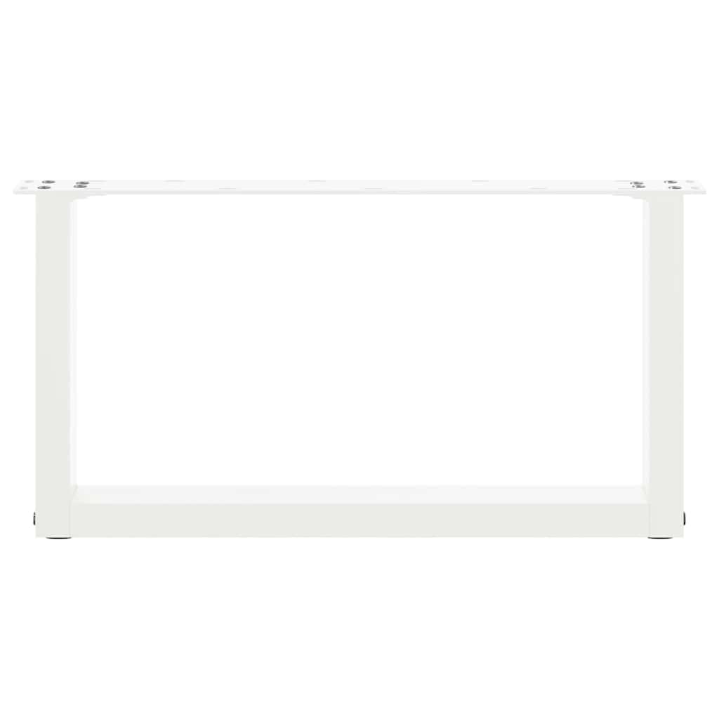 Kavos staliuko kojelės, 2 vnt., baltos, 60x(30 - 31) cm, plienas, U formos - Namų Idėja