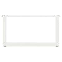 Kavos staliuko kojelės, 2 vnt., baltos, 60x(30 - 31) cm, plienas, U formos - Namų Idėja
