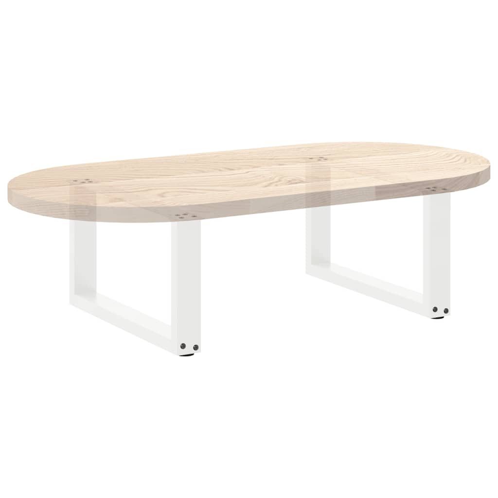 Kavos staliuko kojelės, 2 vnt., baltos, 60x(30 - 31) cm, plienas, U formos - Namų Idėja