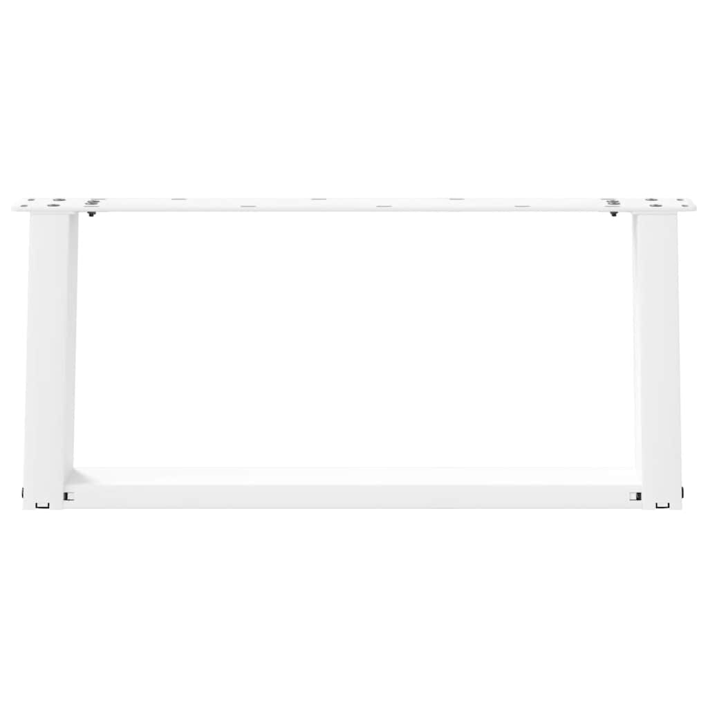 Kavos staliuko kojelės, 2 vnt., baltos, 60x(30 - 31) cm, plienas, U formos - Namų Idėja