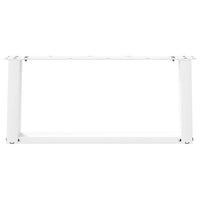 Kavos staliuko kojelės, 2 vnt., baltos, 60x(30 - 31) cm, plienas, U formos - Namų Idėja