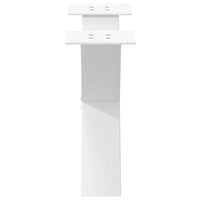 Kavos staliuko kojelės, 2 vnt., baltos, 60x(30 - 31) cm, plienas, X formos - Namų Idėja
