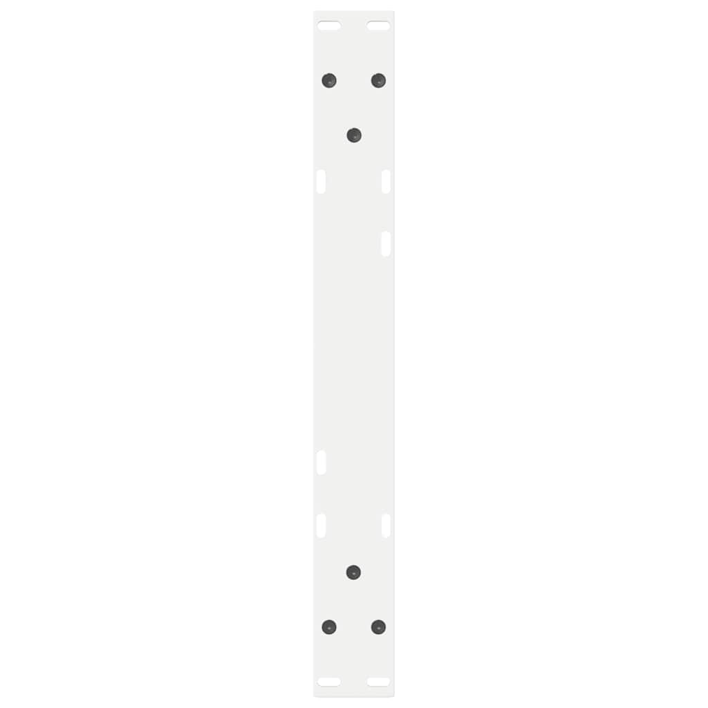Kavos staliuko kojelės, 2 vnt., baltos, 60x(30 - 31,3) cm, plienas - Namų Idėja