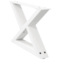 Kavos staliuko kojelės, 2 vnt., baltos, 60x(30 - 31,3) cm, plienas - Namų Idėja
