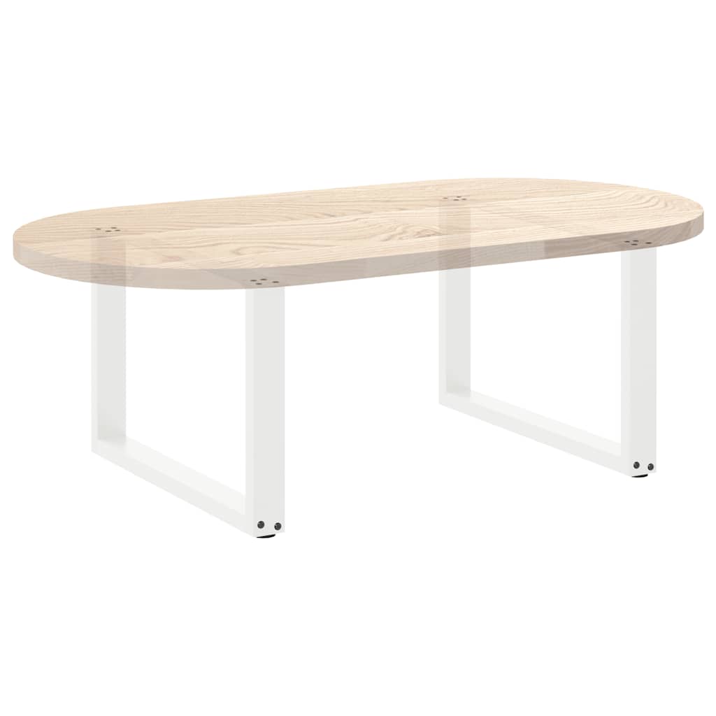 Kavos staliuko kojelės, 2 vnt., baltos, 60x(42 - 43) cm, plienas, U formos - Namų Idėja