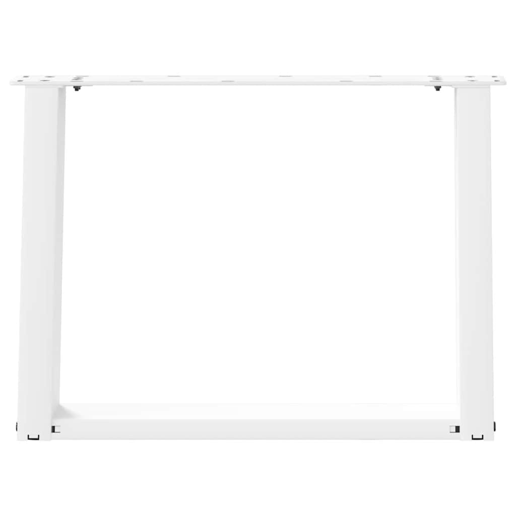 Kavos staliuko kojelės, 2 vnt., baltos, 60x(42 - 43) cm, plienas, U formos - Namų Idėja