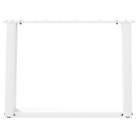 Kavos staliuko kojelės, 2 vnt., baltos, 60x(42 - 43) cm, plienas, U formos - Namų Idėja