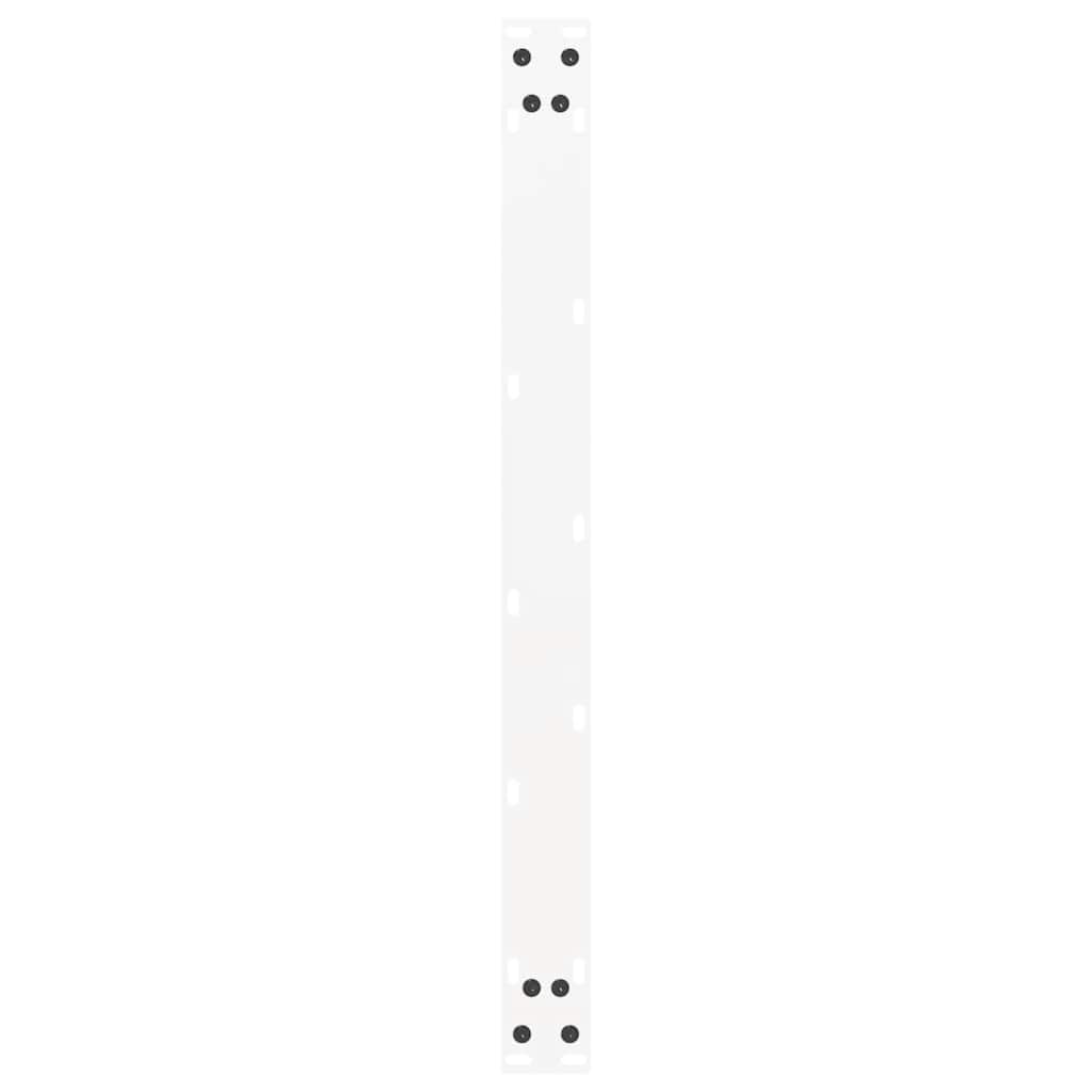 Kavos staliuko kojelės, 2 vnt., baltos, 60x(42 - 43) cm, plienas, U formos - Namų Idėja