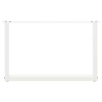 Kavos staliuko kojelės, 2 vnt., baltos, 60x(42 - 43) cm, plienas, U formos - Namų Idėja