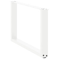 Kavos staliuko kojelės, 2 vnt., baltos, 60x(42 - 43) cm, plienas, U formos - Namų Idėja