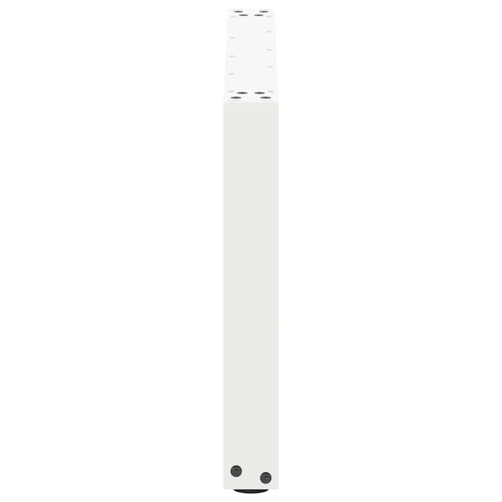 Kavos staliuko kojelės, 2 vnt., baltos, 60x(42 - 43) cm, plienas, U formos - Namų Idėja