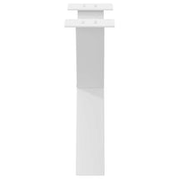 Kavos staliuko kojelės, 2 vnt., baltos, 60x(42 - 43) cm, plienas, X formos - Namų Idėja