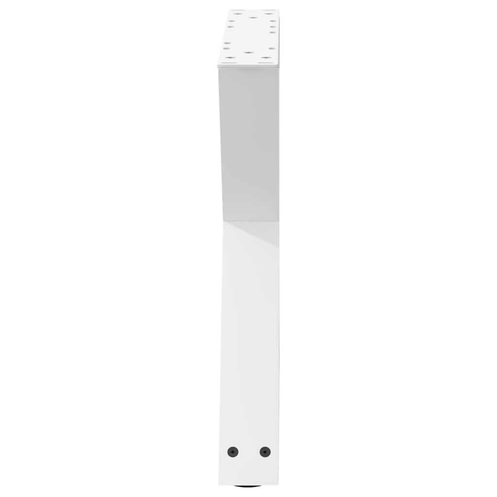 Kavos staliuko kojelės, 2 vnt., baltos, 60x(42 - 43,3) cm, plienas - Namų Idėja