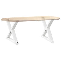 Kavos staliuko kojelės, 2 vnt., baltos, 60x(42 - 43,3) cm, plienas - Namų Idėja