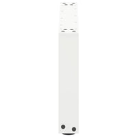 Kavos staliuko kojelės, 2 vnt., baltos, 70x(30 - 31) cm, plienas, U formos - Namų Idėja