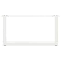 Kavos staliuko kojelės, 2 vnt., baltos, 70x(30 - 31) cm, plienas, U formos - Namų Idėja
