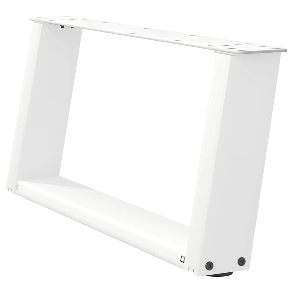 Kavos staliuko kojelės, 2 vnt., baltos, 70x(30 - 31) cm, plienas, U formos - Namų Idėja