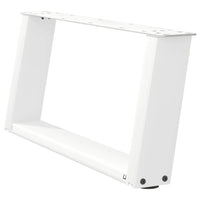 Kavos staliuko kojelės, 2 vnt., baltos, 70x(30 - 31) cm, plienas, U formos - Namų Idėja