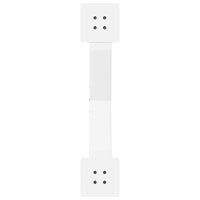 Kavos staliuko kojelės, 2 vnt., baltos, 70x(30 - 31) cm, plienas, X formos - Namų Idėja