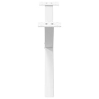 Kavos staliuko kojelės, 2 vnt., baltos, 70x(30 - 31) cm, plienas, X formos - Namų Idėja