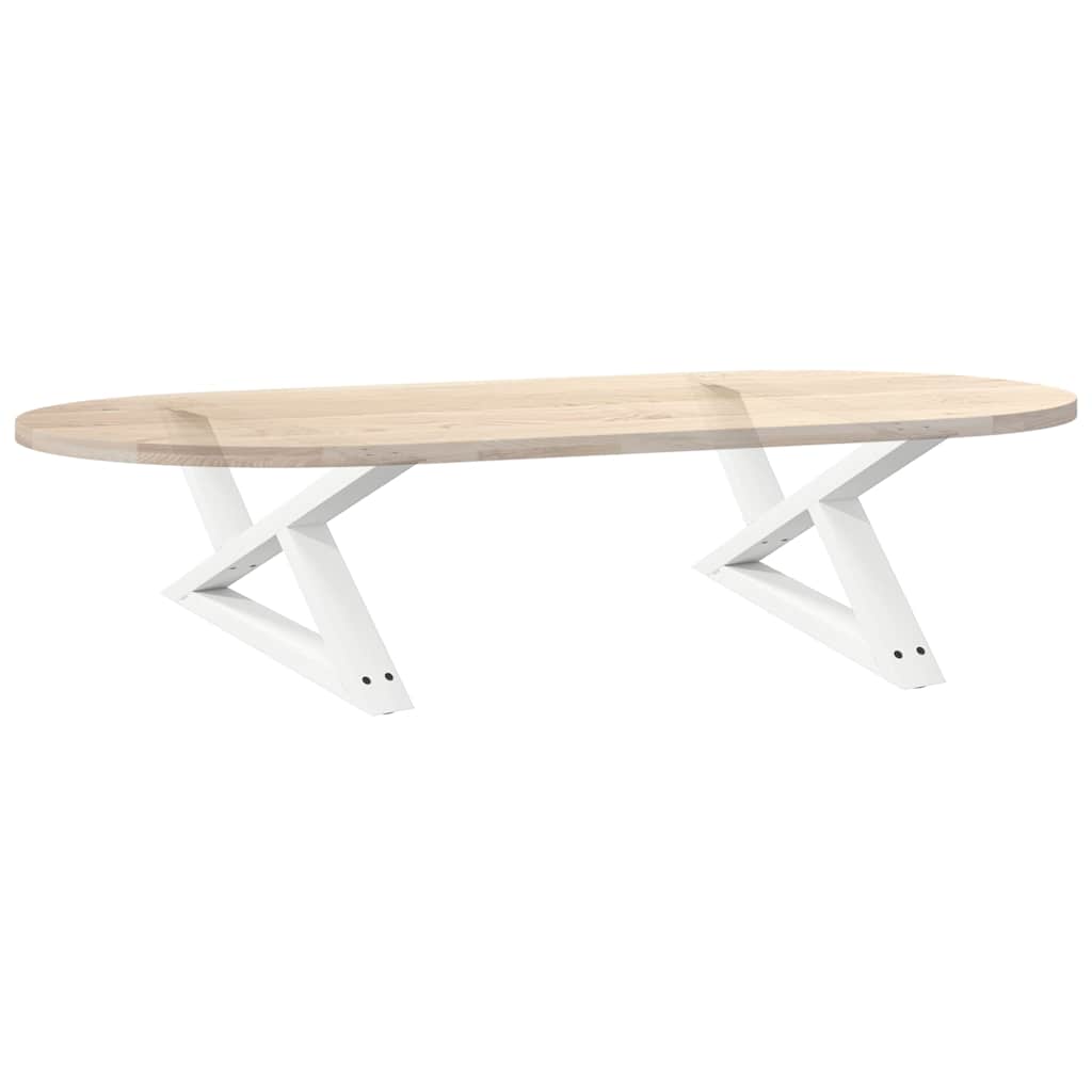 Kavos staliuko kojelės, 2 vnt., baltos, 70x(30 - 31,3) cm, plienas - Namų Idėja