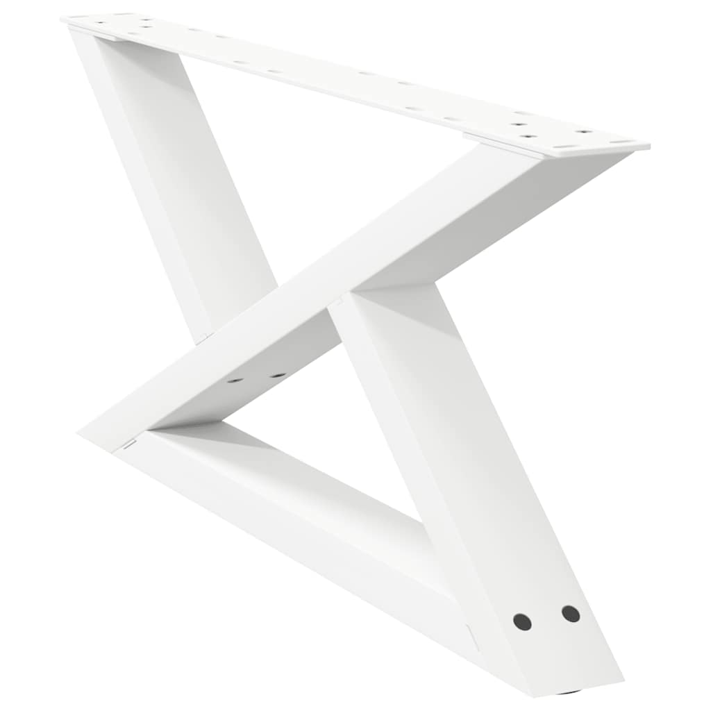 Kavos staliuko kojelės, 2 vnt., baltos, 70x(30 - 31,3) cm, plienas - Namų Idėja