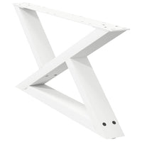 Kavos staliuko kojelės, 2 vnt., baltos, 70x(30 - 31,3) cm, plienas - Namų Idėja