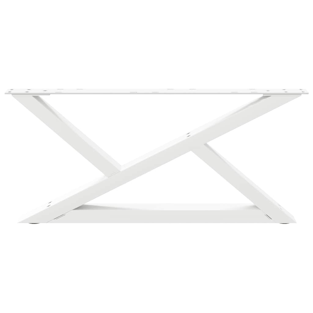 Kavos staliuko kojelės, 2 vnt., baltos, 70x(30 - 31,3) cm, plienas - Namų Idėja