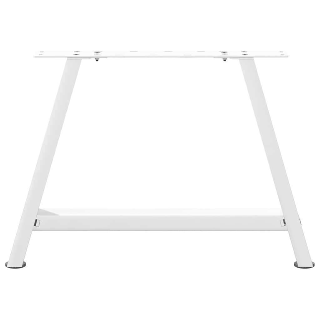 Kavos staliuko kojelės, 2 vnt., baltos, 70x(42 - 43) cm, plienas, A formos - Namų Idėja