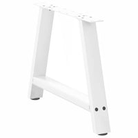 Kavos staliuko kojelės, 2 vnt., baltos, 70x(42 - 43) cm, plienas, A formos - Namų Idėja
