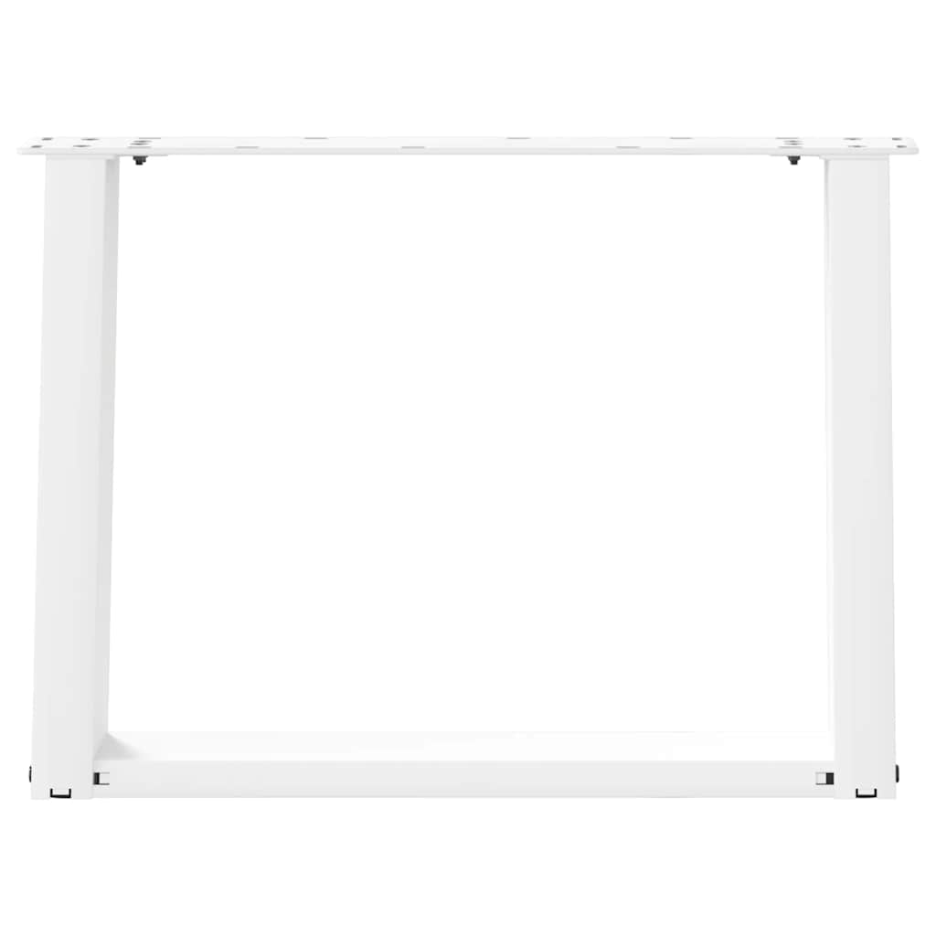Kavos staliuko kojelės, 2 vnt., baltos, 70x(42 - 43) cm, plienas, U formos - Namų Idėja