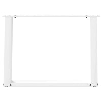 Kavos staliuko kojelės, 2 vnt., baltos, 70x(42 - 43) cm, plienas, U formos - Namų Idėja