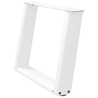 Kavos staliuko kojelės, 2 vnt., baltos, 70x(42 - 43) cm, plienas, U formos - Namų Idėja