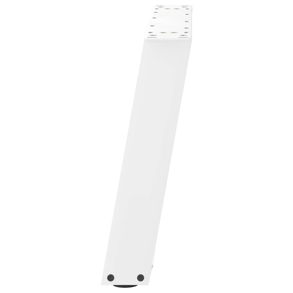 Kavos staliuko kojelės, 2 vnt., baltos, 70x(42 - 43) cm, plienas, U formos - Namų Idėja