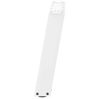 Kavos staliuko kojelės, 2 vnt., baltos, 70x(42 - 43) cm, plienas, U formos - Namų Idėja