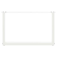Kavos staliuko kojelės, 2 vnt., baltos, 70x(42 - 43) cm, plienas, U formos - Namų Idėja