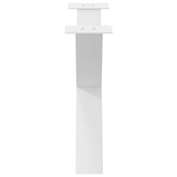 Kavos staliuko kojelės, 2 vnt., baltos, 70x(42 - 43) cm, plienas, X formos - Namų Idėja