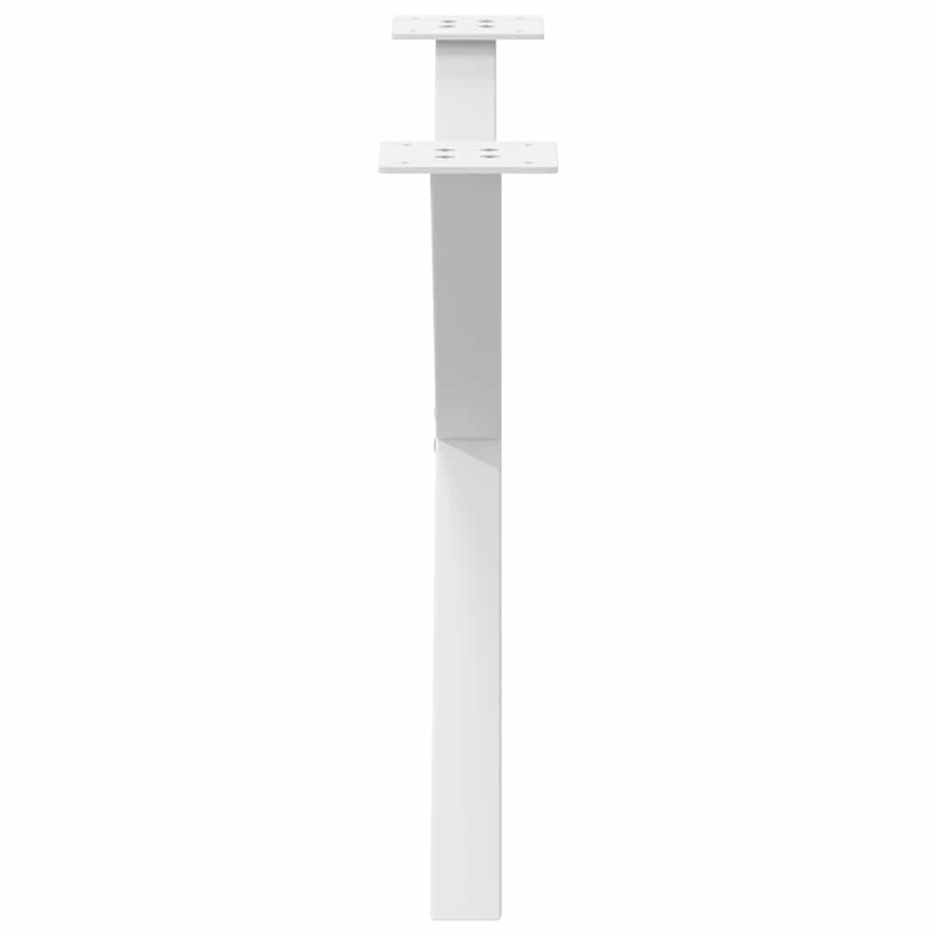 Kavos staliuko kojelės, 2 vnt., baltos, 70x(42 - 43) cm, plienas, X formos - Namų Idėja