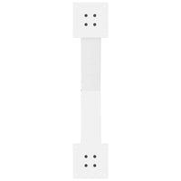 Kavos staliuko kojelės, 2 vnt., baltos, 70x(42 - 43) cm, plienas, X formos - Namų Idėja