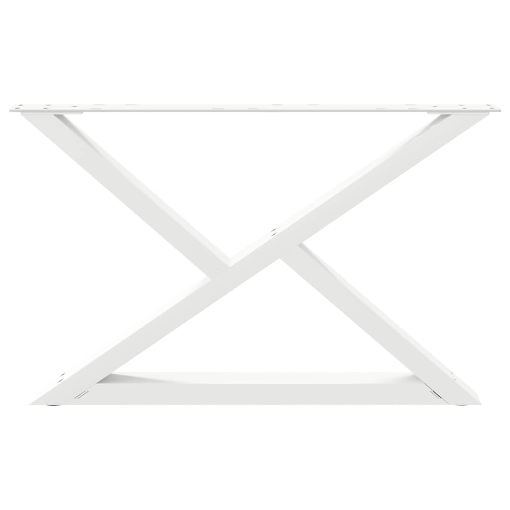 Kavos staliuko kojelės, 2 vnt., baltos, 70x(42 - 43,3) cm, plienas - Namų Idėja