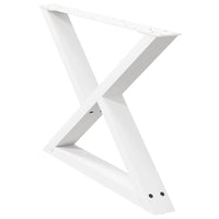Kavos staliuko kojelės, 2 vnt., baltos, 70x(42 - 43,3) cm, plienas - Namų Idėja