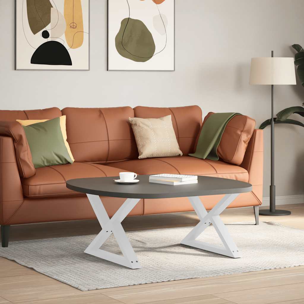 Kavos staliuko kojelės, 2 vnt., baltos, 70x(42 - 43,3) cm, plienas - Namų Idėja
