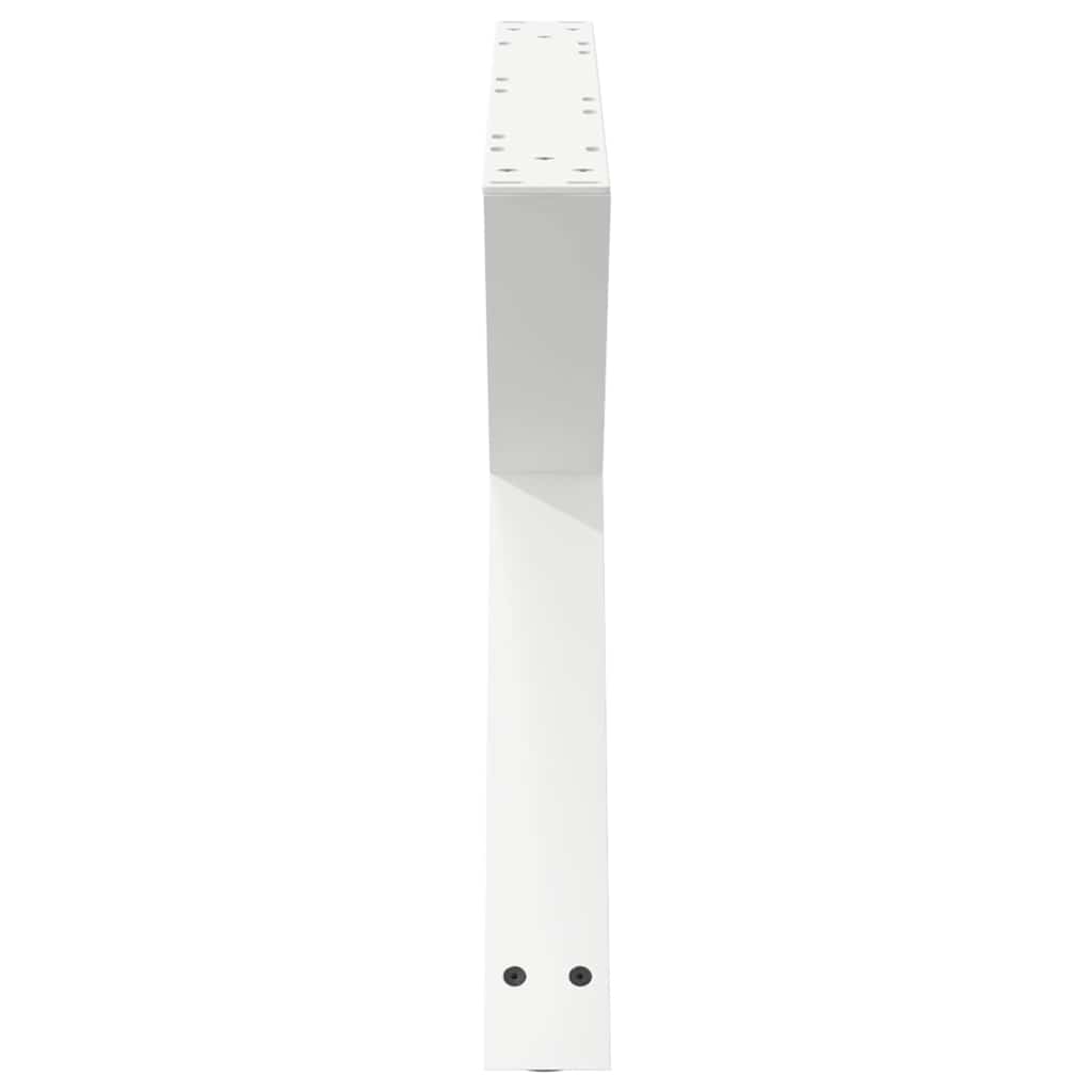 Kavos staliuko kojelės, 2 vnt., baltos, 70x(42 - 43,3) cm, plienas - Namų Idėja