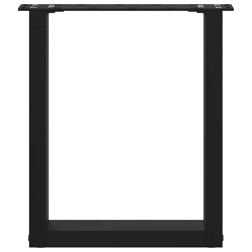 Kavos staliuko kojelės, 2 vnt., juodos, 28x(42 - 43) cm, plienas, U formos - Namų Idėja