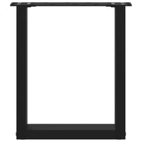 Kavos staliuko kojelės, 2 vnt., juodos, 28x(42 - 43) cm, plienas, U formos - Namų Idėja