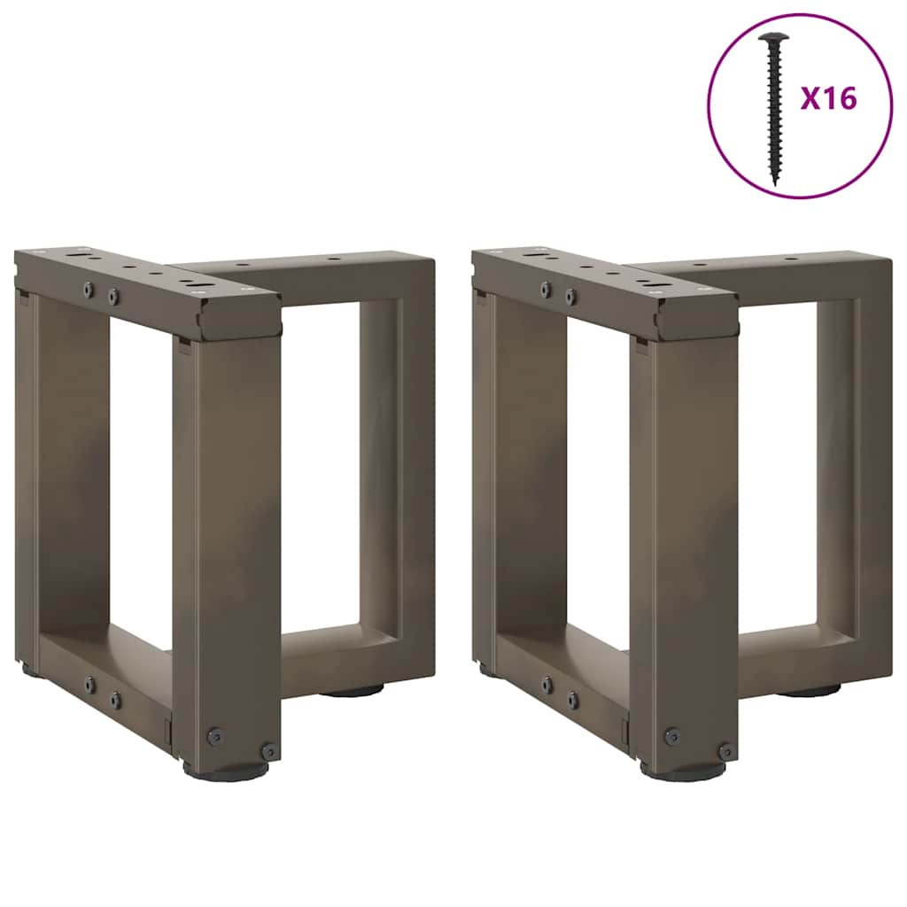 Kavos staliuko kojelės, 2 vnt., juodos, 30x25x(30 - 31) cm, plienas - Namų Idėja